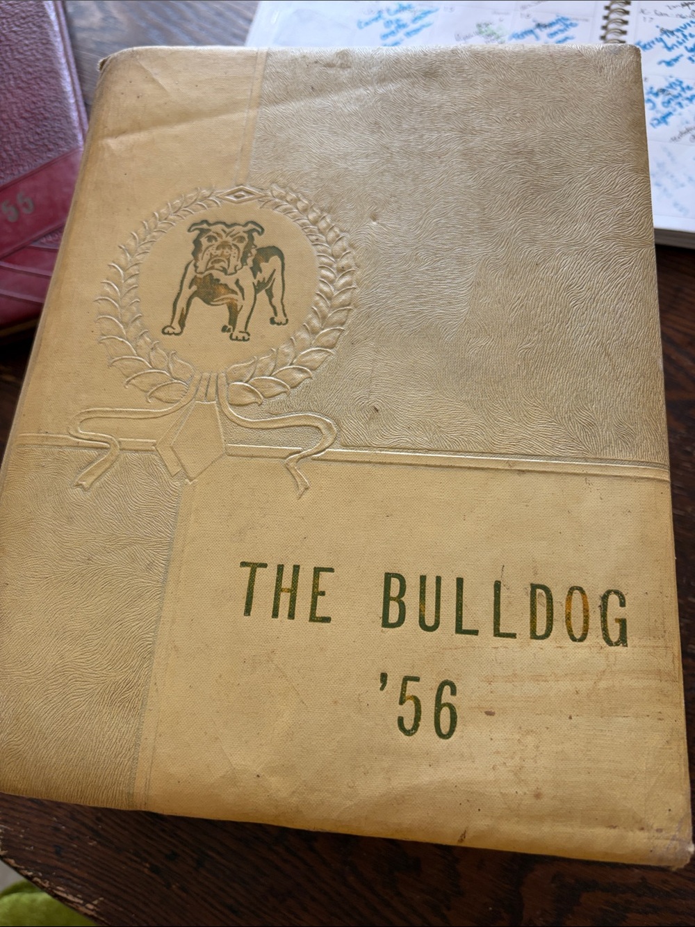 Vintage The Bulldog '56 Keepsake Book - Cream